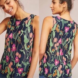 Meadow Rue | Anthropologie Embroidered Floral Tank Top